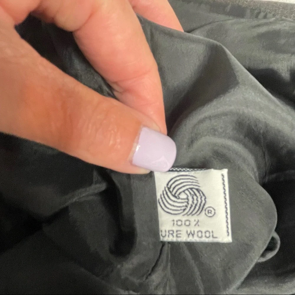 Vintage Christian Dior Charcoal Gray Pencil Skirt - Picture 13 of 15